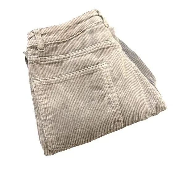 Divided Sz.4 Women's Corduroy Grey Pants 98% Cotton 2% Elastane NICE SOFT - Picture 11 of 12